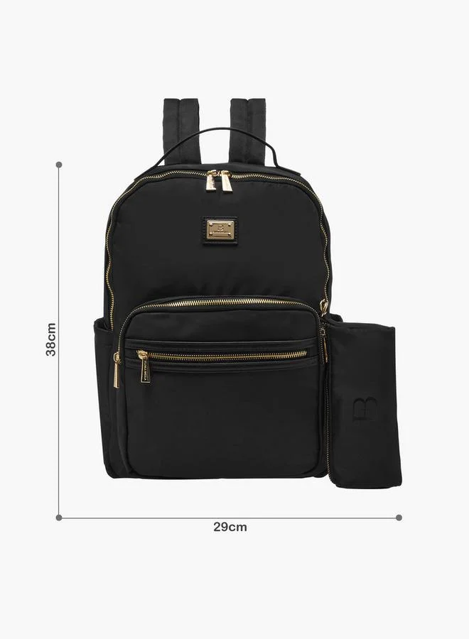 Flora Bella By Shoexpress Solid Backpack With Pouch